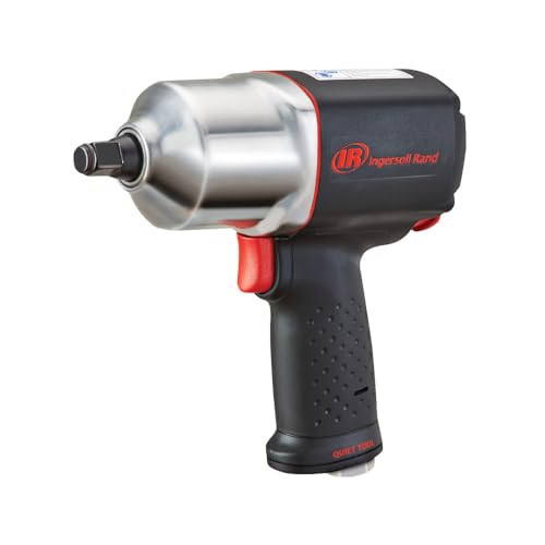 Ingersoll Rand 2135QXPA 1/2' Drive Air Impact Wrench, Quiet Technology, 1,100 ft-lbs Powerful Nut Busting Torque, Lightweight, Black