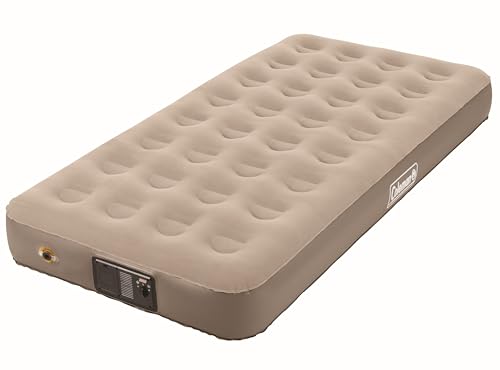Coleman QuickBed Elite Extra-High Airbed with Built-In Pump, Leak-Free Airbed with Soft Plush Top and Carry Bag, Queen and Twin Options Available
