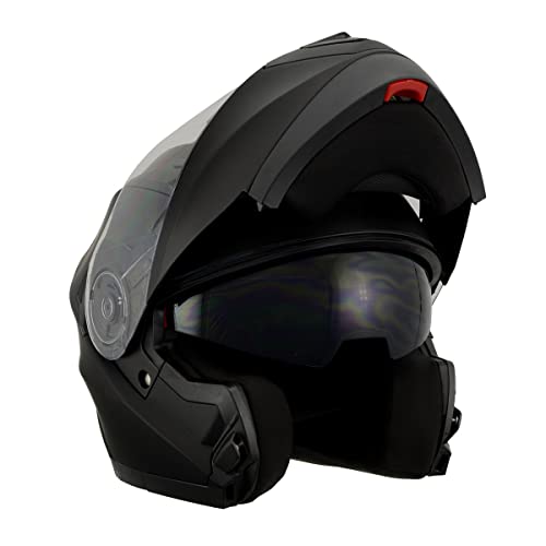 Milwaukee Performance DOT Approved Modular Full Face Racing Helmet w/Sun Visor