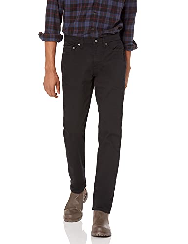 Amazon Essentials Men's Slim-Fit Stretch Jean, Black, 32W x 32L