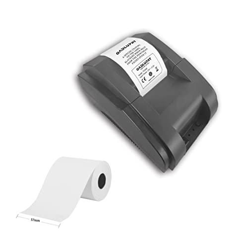OADLUPRT Desktop Receipt Printer with 1 Paper roll, 58 mm Mini ESC Thermal Printer for Restaurant/Sales/Kitchen, Compatible with Windows,  USB Connection, T58W