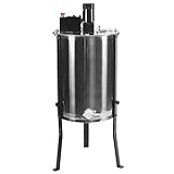 VIVO Electric Honey Extractor 8 Frame (only 4 Deep Frames) Stainless Steel, Powered Honeycomb Drum Spinner BEE-V004E