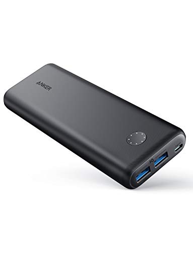 Anker PowerCore II 20000, 20100mAh Portable Charger with Dual USB Ports, PowerIQ 2.0 (up to 18W Output) Power Bank, Fast Charging for iPhone, Samsung and More (Compatible with Quick Charge Devices)