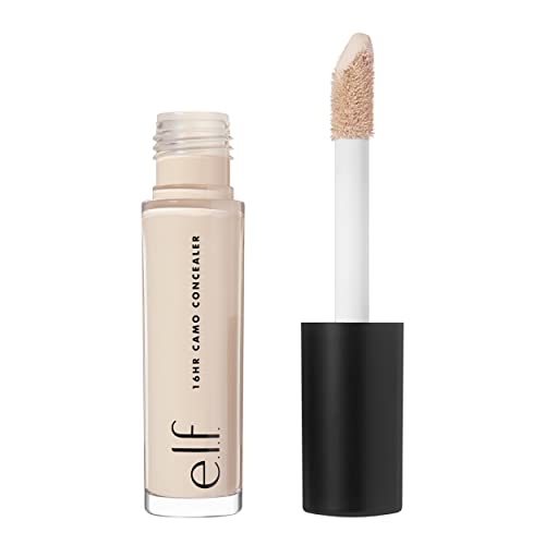 e.l.f. 16HR Camo Concealer, Full Coverage, Highly Pigmented Concealer With Matte Finish, Crease-proof, Vegan & Cruelty-Free, Light Ivory, 0.203 Fl Oz