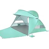 Capehope 1s Pop Up Beach Tent, Instant Beach Tent Pop Up Shade, Pop Up Tent Beach, Beach Shade Pop Up Sun Shelter, Pop Up Beach Shade, Big sun tents for beach, Popup Tents,Large pop up beach tent,Mint
