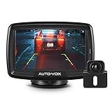 AUTO-VOX CS-2 Wireless Backup Camera Kit with Stable Digital Signal, 4.3'' Monitor & Rear View Camera for Car,Trucks,RV,Travel Trailer,Camper Van