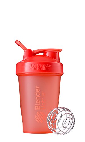 BlenderBottle Classic Shaker Bottle Perfect for Protein Shakes and Pre Workout, 20-Ounce, Coral