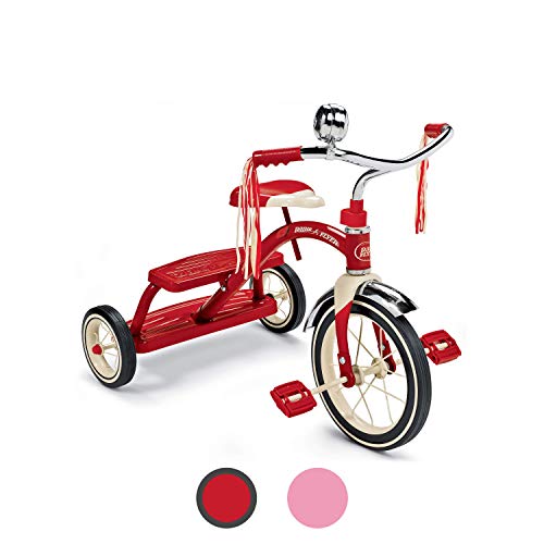 Radio Flyer Classic Dual Deck Toddler Tricycle, Red Trike, Tricycle for Toddlers Age 2.5-5 Years, Toddler Bike