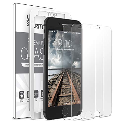 Purity Glass Screen Protector for iPhone 8 Plus / 7 Plus (3-Pack) [w/Installation Frame] Tempered Glass Screen Protector Compatible with Apple iPhone 8 Plus, iPhone 7 Plus [Case Friendly] (3 Pack)