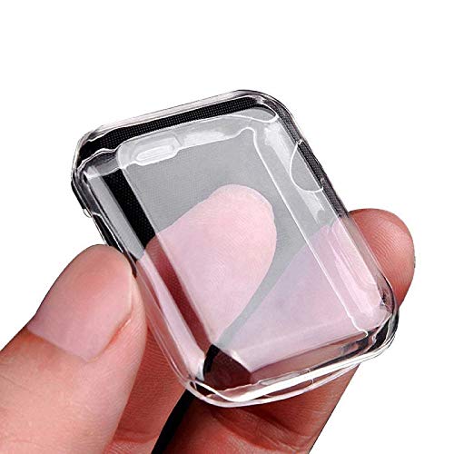 Julk Series 1 38mm Case for Apple Watch Screen Protector, iWatch Overall Protective Case TPU HD Clear Ultra-Thin Cover for Apple Watch Series 1 (38mm)