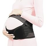 Pregnancy Belly Support Band, 3 in 1 Maternity Belly Band for Pregnant Women, Breathable & Adjustable Belly Band for Pregnant Women to Support Pelvic, Waist, Back, Abdomen Pain, Size M