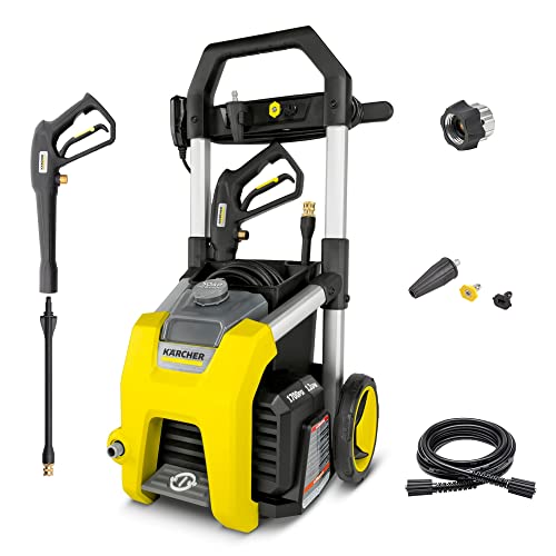 Kärcher - K1700 - 1700 PSI TruPressure Electric Power Pressure Washer - 2125 Max PSI - With 3 Nozzles for Cleaning Cars, Siding, Driveways, Fencing, & More - 1.2 GPM