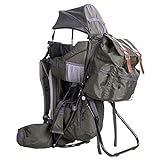 ClevrPlus Urban Explorer Child Carrier Hiking Baby Backpack, Olive Green