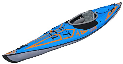 Advanced Elements AdvancedFrame® Expedition Elite Inflatable Kayak with Bag - AE1009-XE Touring Kayak with Dropstitch Floor - 13' - 42 lbs - Blue