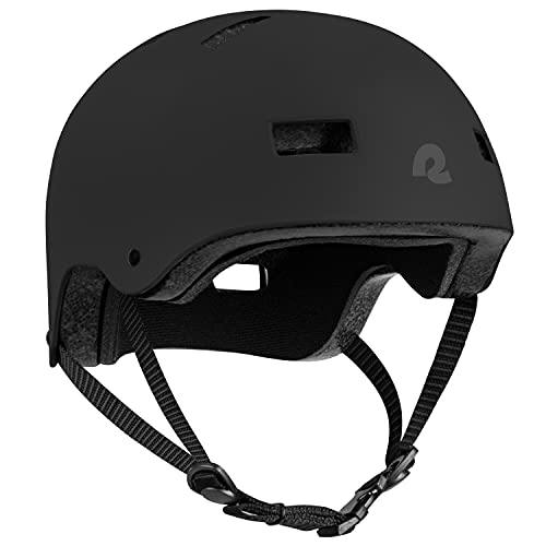 Retrospec Dakota Bicycle / Skateboard Helmet for Adults - Commuter, Bike, Skate, Scooter, Longboard & Incline Skating - Highly Protective & Premium Ventilation-Medium- Matte Black