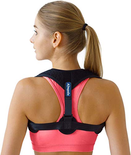 Posture Corrector for Women & Men - Adjustable Shoulder Posture Brace - Figure 8 Clavicle Brace for Posture Correction and Alignment - Invisible Thoracic Back Brace for Hunching (Model: APC-012) NEW