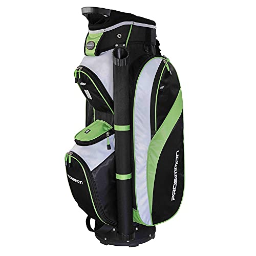 Prosimmon Tour 14 Way Cart Golf Bag Black/Green