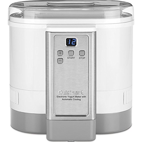 Cuisinart CYM-100 Electronic Yogurt Maker with Automatic Cooling,3.12lb Jar capacity,(1.5L)