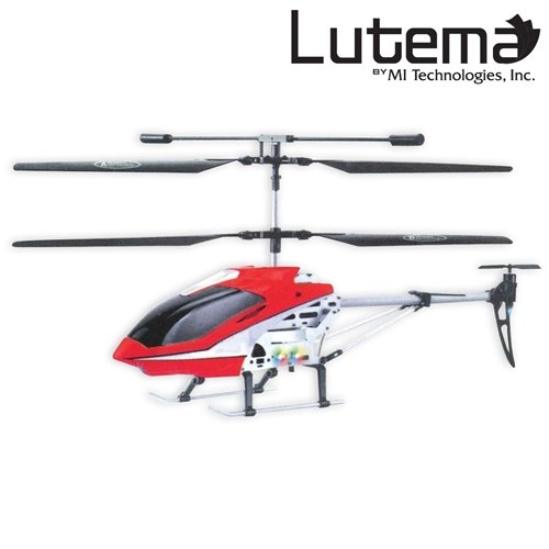 Lutema Mid-Sized 3.5CH Remote Control Helicopter, Red