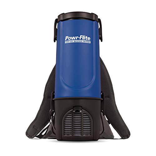 Powr-Flite Pro-Lite Backpack Vacuum Commercial Grade 4-Quart Canister Vacuum Cleaner, Portable Vacuum with Tool Kit, BP4S