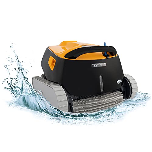 Dolphin Triton PS Automatic Robotic Pool Cleaner with Extra-Large Filter Basket and Superior Scrubbing Power, Ideal for In-ground Swimming Pools up to 50 Feet.…