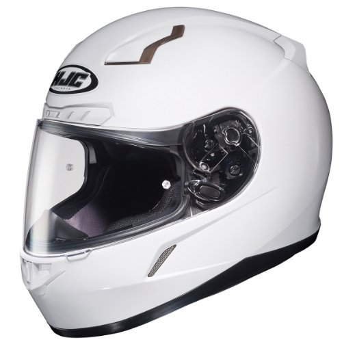 HJC Solid Men's CL-17 Full Face Motorcycle Helmet - White/Large