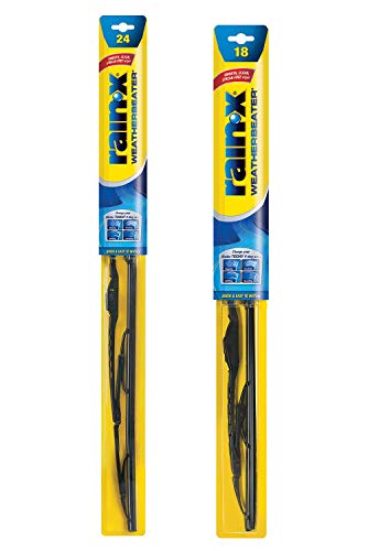 Rain-X 820148 WeatherBeater Wiper Blades, 24' and 18' Windshield Wipers, Automotive Replacement Windshield Wiper Blades That Meet Or Exceed OEM Quality And Durability Standards, (Set of 2)