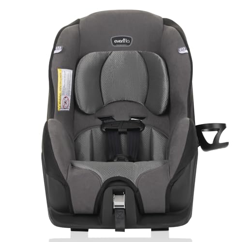 Evenflo Tribute LX 2-in-1 Lightweight Convertible Car Seat, Travel Friendly (Saturn Gray)