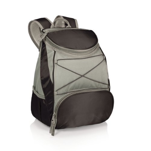 ONIVA - a Picnic Time brand PTX Backpack Cooler, Soft Cooler Backpack, Insulated Lunch Bag, (Black with Gray Accents)