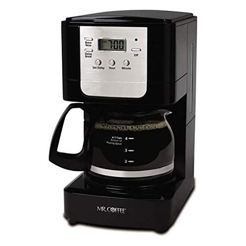 Mr. Coffee Advanced Brew 5 Cup Programmable Coffee Maker Black/Chrome