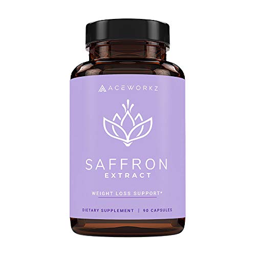 100% Pure Saffron Extract - Appetite Suppressant for Weight Loss - Metabolism Booster - Diet Pills for Women & Men (90 Capsules)