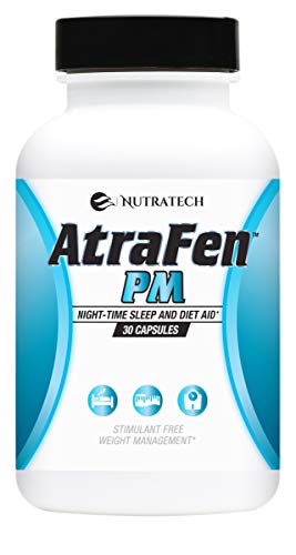 Atrafen PM - Nighttime Diet Pill, Appetite Suppressant, and Sleep Aid. Boost Metabolism, Burn Fat, and Curb Late Night Cravings.