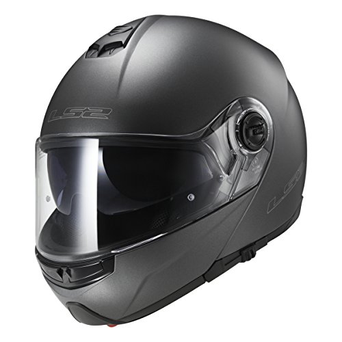 LS2 Helmets Modular Strobe Helmet (Gunmetal - Large)