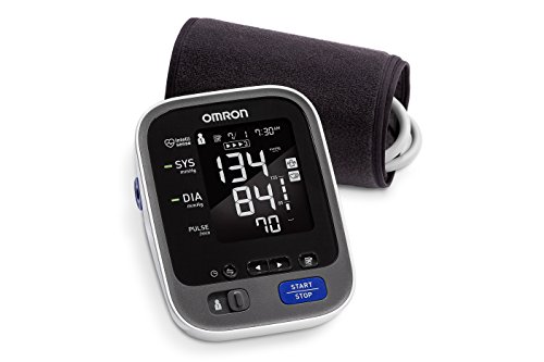 Omron 10 Series Wireless Upper Arm Blood Pressure Monitor; 2-User, 200-Reading Memory, Backlit Display, TruRead Technology, Bluetooth Works with Amazon Alexa by Omron