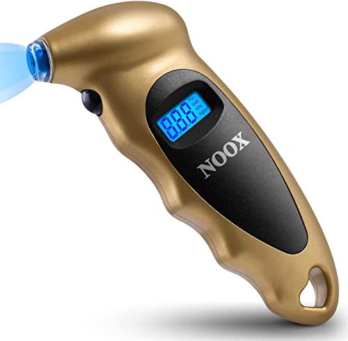 Digital Tire Pressure Gauge Car Accessories for Women & Men 150 PSI Low Tire Pressure Check Tool for Car Truck Motocycle Bicycle Jeep Sedan Limousine Wagon Tires TG883 - Gold