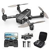 Holy Stone HS440 Foldable FPV Drone with 1080P WiFi Camera for Adults and Kids; Voice and Gesture Control RC Quadcopter with 2 Batteries for 40 Min flight, Auto Hover, Gravity Sensor, Carrying Case
