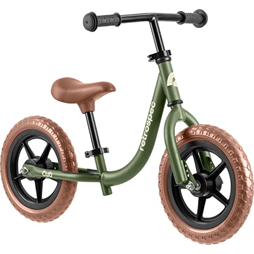 Retrospec Cub 2 Toddler 12' Balance Bike, 18 Months - 3 Years Old, No Pedal Beginner Kids Bicycle for Girls & Boys, Flat-Free Tires, Adjustable Seat, & Durable Frame