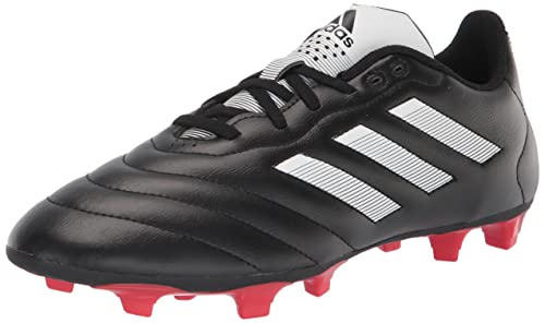 adidas Unisex Goletto VIII Firm Ground Soccer Shoe, Core Black/White/Red, 9 US Men