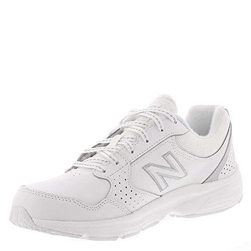 New Balance Women's 411 V1 Walking Shoe, White/White, 9 Wide