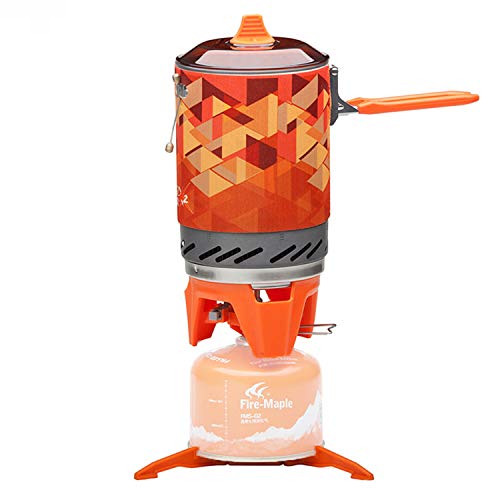 Fire-Maple Fixed Star X2 Backpacking and Camping Stove System Outdoor Propane Camp Cooking Gear Portable Pot Jet Burner Set Ideal for Hiking, Trekking, Fishing, Hunting Trips and Emergency Use