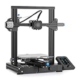 Official Creality Ender 3 V2 3D Printer Upgraded Integrated Structure Design with Silent Motherboard MeanWell Power Supply and Carborundum Glass Platform Printing Size 8.66x8.66x9.84 inch