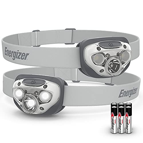 ENERGIZER LED Headlamp PRO (2-Pack), IPX4 Water Resistant Headlamps, High-Performance Head Light for Outdoors, Camping, Running, Storm, Survival, (Batteries Included)