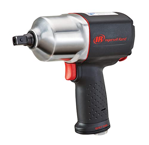 Ingersoll Rand 2135QXPA 1/2' Drive Air Impact Wrench, Quiet Technology, 1,100 ft-lbs Powerful Nut Busting Torque, Lightweight, Black