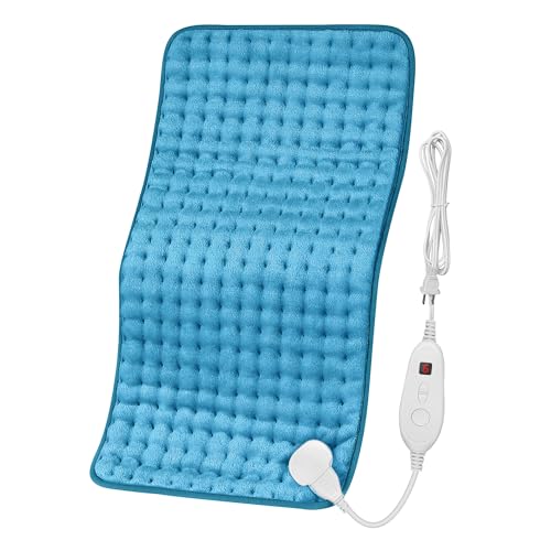Snailax Heating Pad for Back Pain Relief, FSA HSA Eligible, Electric Heating Pads with Auto Shut Off Large for Neck, Shoulder, Knee, Leg, Cramps, Ideal Gifts for Woman, Man, Mom, Dad, Blue