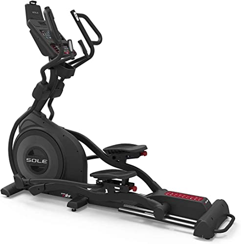 SOLE Fitness E95 Indoor Elliptical, Home and Gym Exercise Equipment, Smooth and Quiet, Versatile for Any Workout, Bluetooth and USB Compatible
