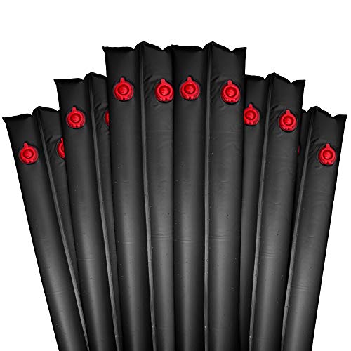 Robelle 3809-20-BLK-06 Premium 20g. Double-Chamber 8-Foot Black Winter Water Tube For Swimming Pool Covers, 6-Pack