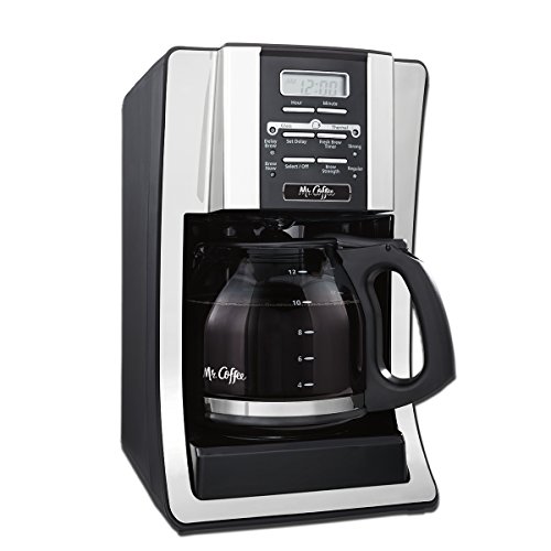 Mr. Coffee 12-Cup Programmable Coffee Maker, Bundle with 1 Month Water Filtration