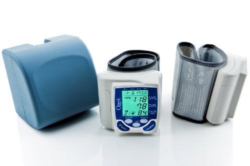 Ozeri BP2M Cardiotech Premium Series Digital Blood Pressure Monitor with Color Alert Technology, White/Blue