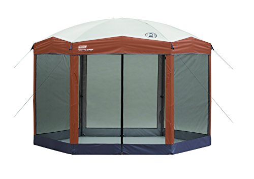 Coleman Back Home Screened Canopy Tent with Instant Setup, Screenhouse Outdoor Canopy and Sun Shade with 1 Minute Set Up