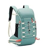 40L Lightweight Waterproof Hiking Backpack with Rain Cover,Outdoor Sport Travel Daypack for Cycling Skiing Camping Climbing (Mint Green)